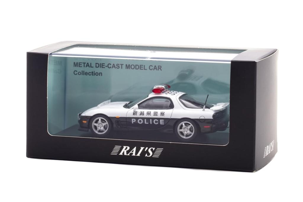Scale Mazda Type RS 2019 Niigata Prefectural Police Traffic Department Traffic Mobile Unit Vehicle Finished Model H7431912 RAI'S 1/43 RX-7 (FD3S)