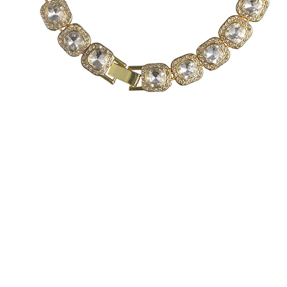 Zinc Zinc Alloy Dog Chain Collar Adjustable Pet Necklace Luxury Shining Pet Collars Puppy