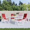 VidaXL High Back Chair Cushions Set of 4 Red Oxford Fabric, Cushion, Chair Cushion, Seat Cushion 361893