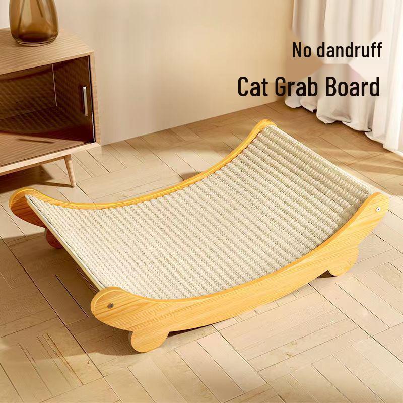 Sisal Cat Scratch Board: Durable, Lint-Free, Anti-Scratch Sofa Protector & Cat Bed with Vertical Scratch-Resistant Paw Pad