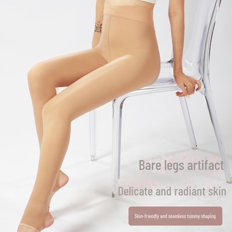 High-Waist Slimming & Lifting Leggings for Women - 200g Sanded, Water-Light Muscle Pantyhose for Autumn/Winter