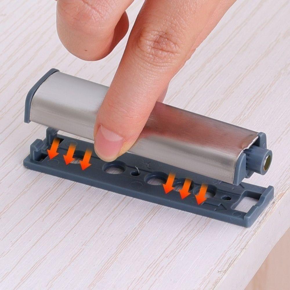 1/3Pcs Stainless Steel Drawer Cabinet Bouncer Anti-collision Touch Damper Quiet Furniture Closer