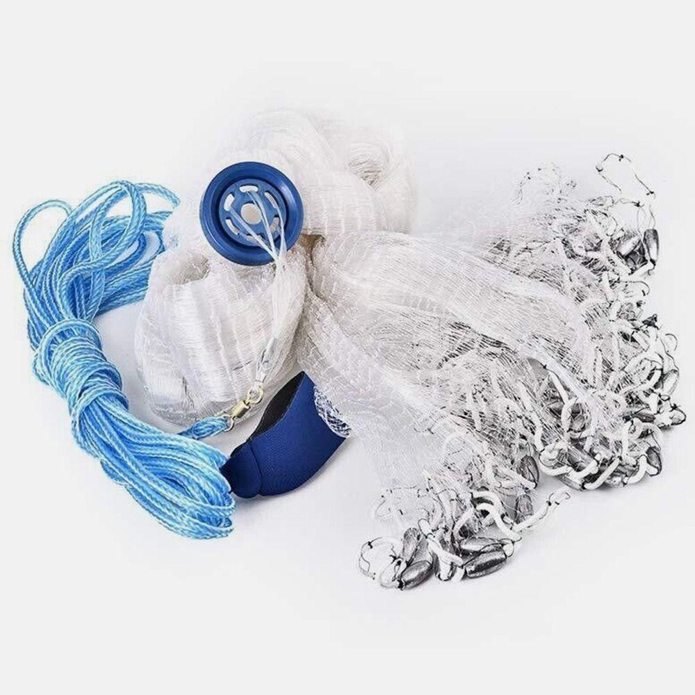 New Net Bait 6/8/10/12/16FT Fishing Cast Fish Mesh Fishing Net Hand Cast