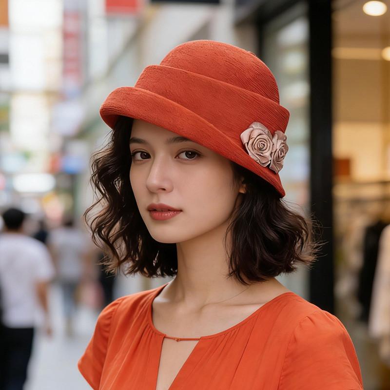 Peony Sun Hat For Women With Breathable Cotton Linen For Sun Protection And Vintage Style