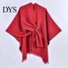 Sciarpa a tinta unita da donna Autunno Inverno Double Face Delicata sulla pelle per Imitazione Cashmere Sciarpa Versatile Cardigan