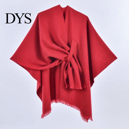 Sciarpa a tinta unita da donna Autunno Inverno Double Face Delicata sulla pelle per Imitazione Cashmere Sciarpa Versatile Cardigan