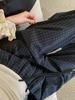 Women's Spring-Summer High-Waist Plaid Wide-Leg Pants - Korean Style Casual Sports