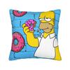 S-Simpsons Characters Group Portrait Pillow Cover Custom Cushion Cover Retro Trendy Pillow Case For Living Room Chair