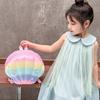New children's small backpack gradual change rainbow shell kindergarten bag cute boys and girls hard shell backpack
