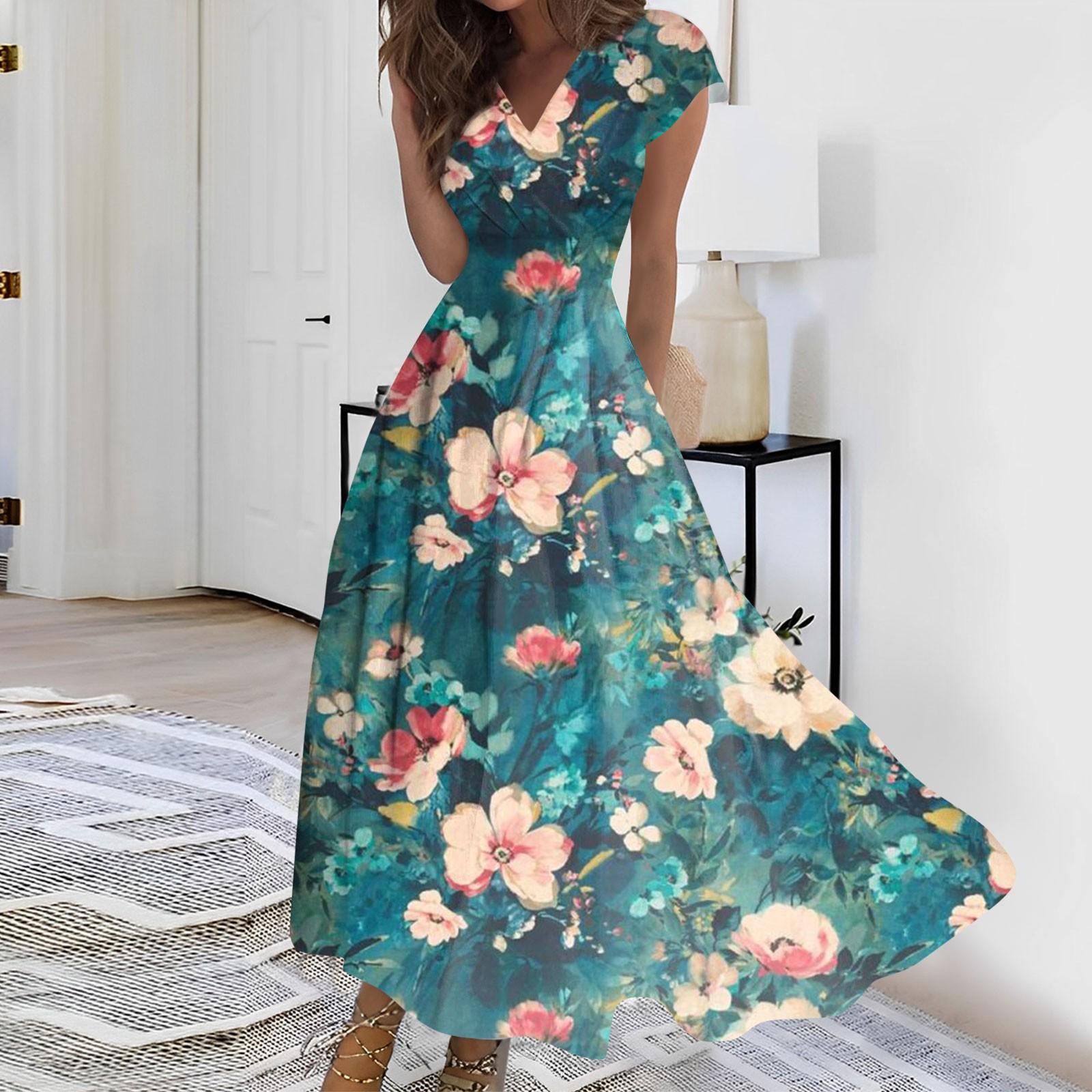 Женское длинное платье Макси-платье Повседневное платье Летнее повседневное платье — фото 8