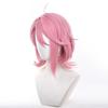 Pink Short Full Wig for Anime Includes Wig Perfect for Comiket School Cultural and Costumes Wig, Heat-Resistant, Cosplay, Costumes, Net, Unisex,