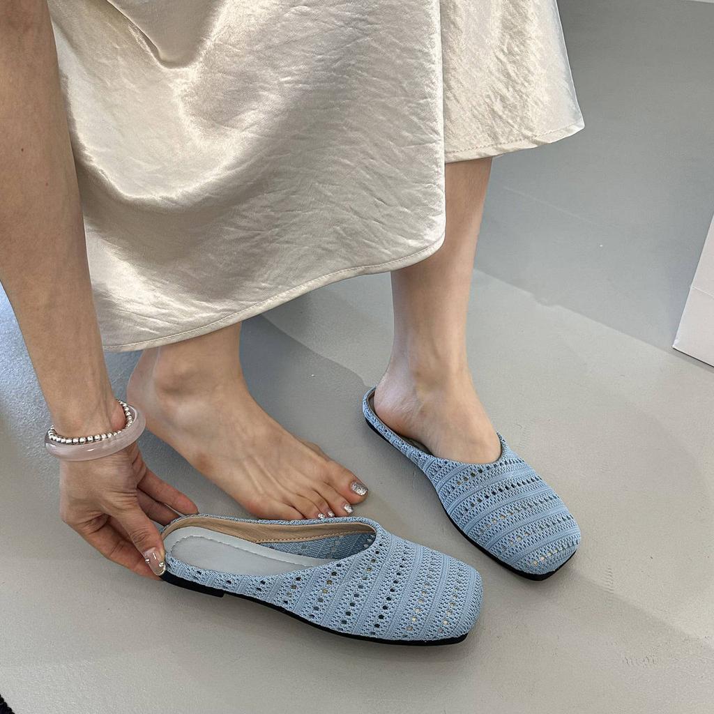 French Vacation Niche Half-slipper Women's Spring and Summer Bracken Shoes