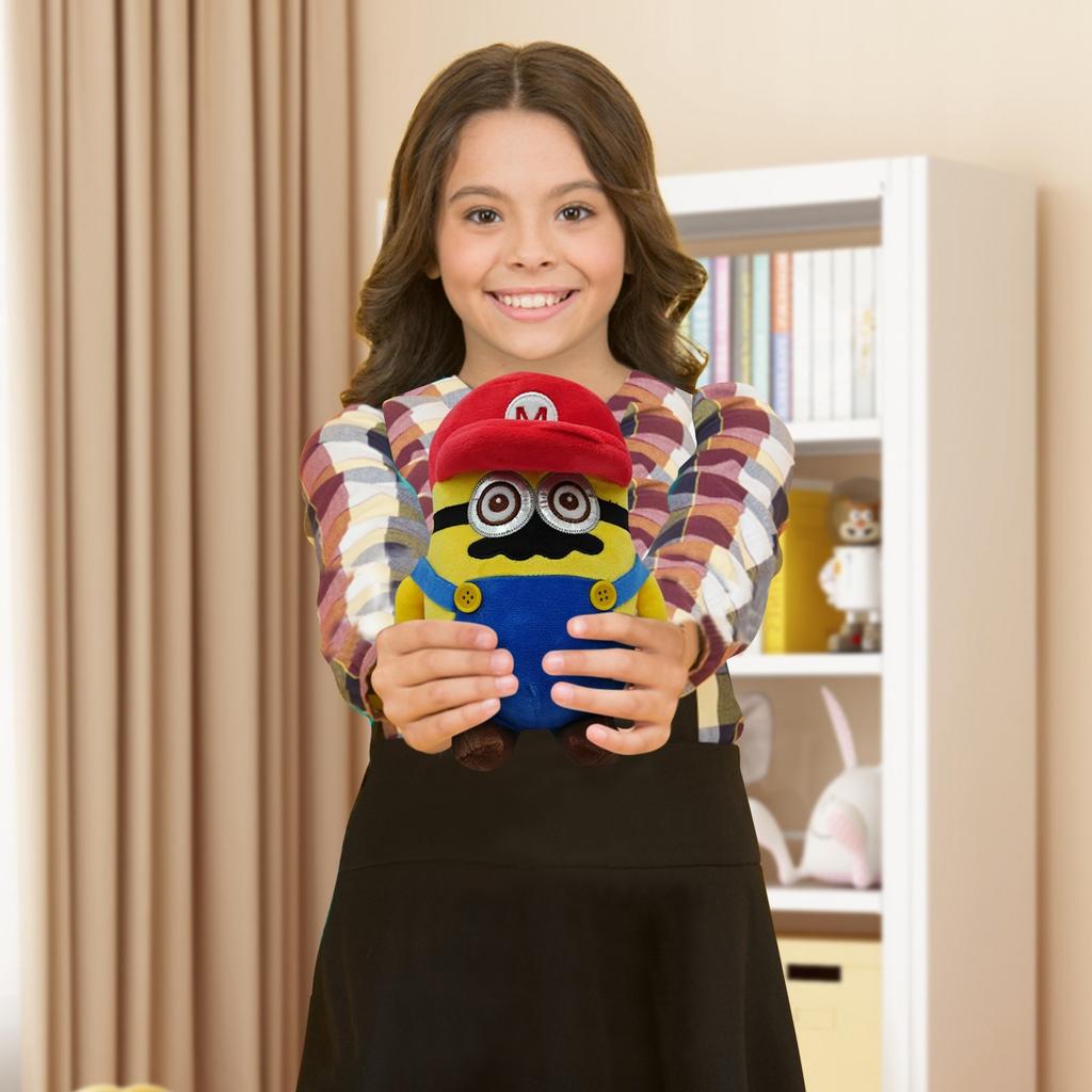 Yellow Cartoon Character Plush Toys, Creative Plush Holiday Toy Gifts