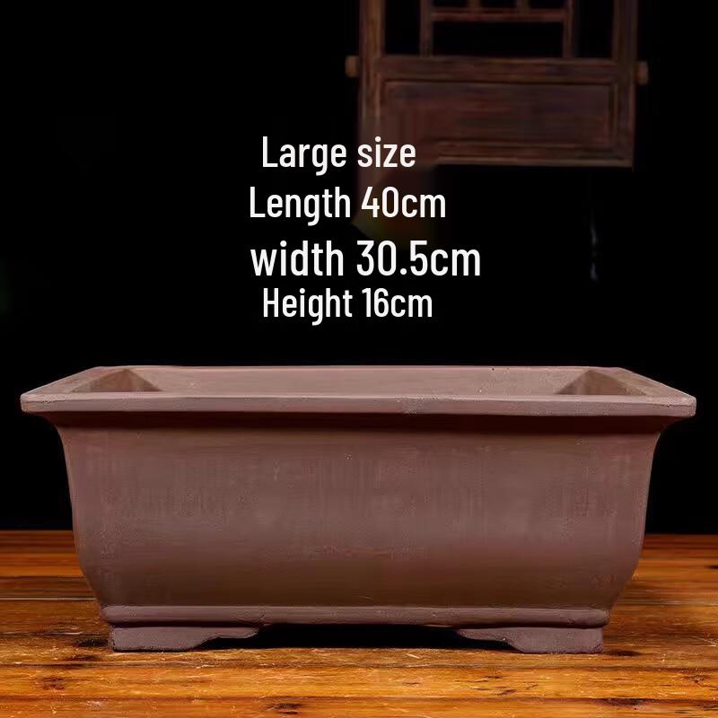 Maididuo Zisha Rectangular Bonsai Trough Pot