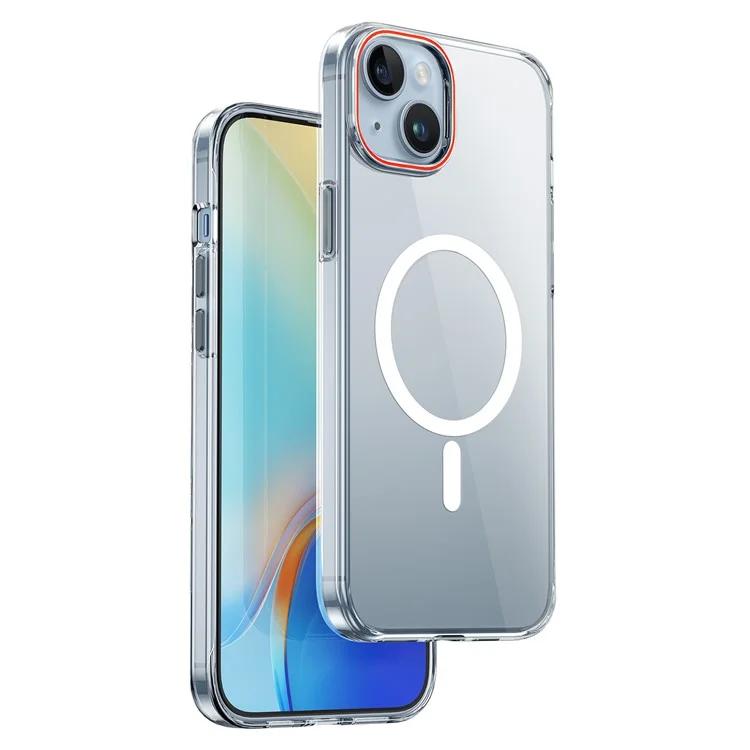 

ZYS-013 Чехол для iPhone 15, тонкий чехол для ПК, совместимый с MagSafe