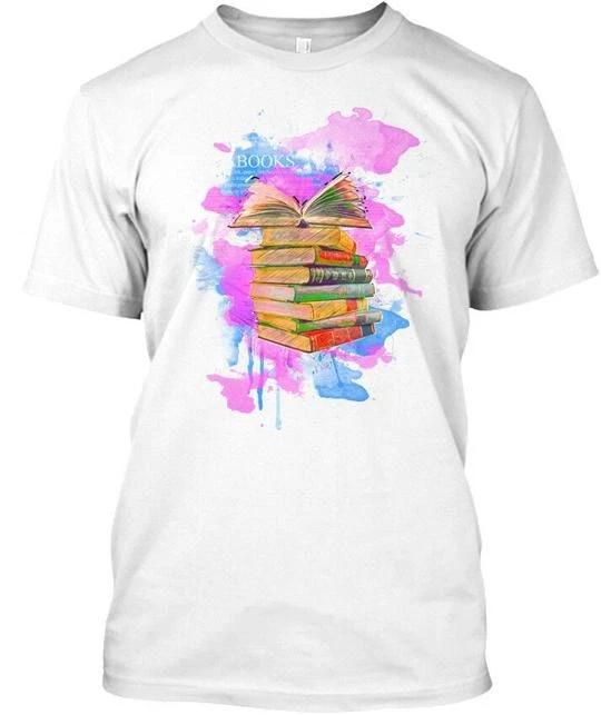 Color Your Life With Books TTshirt Made in the USA Size S to 5XL