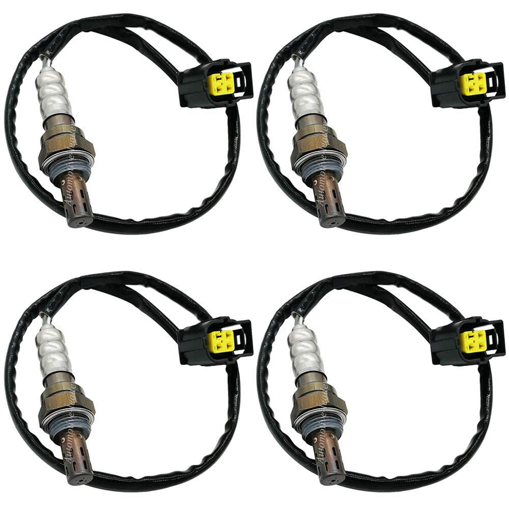 4Pcs 234-4587+234-4771 O2 Oxygen Sensor 1 Sensor 2 Upstream & Downstream for 2004 Jeep Liberty Limited 3.7L 2004 Jeep Liberty Renegade 3.7L 2004 Jeep