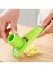 1 Grön Förpackning Mini Vitlökshackare Kreativ Vitlökspress Kök Vitlöksmos Manuell Vitlökskrossning Gröna Köksredskap