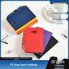 A6 Pocket Gel Pen Notebook with PU Leather Cover - Customizable Logo, Thick Paper for Office and Business