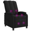 Massage Relax Chair Black Fabric