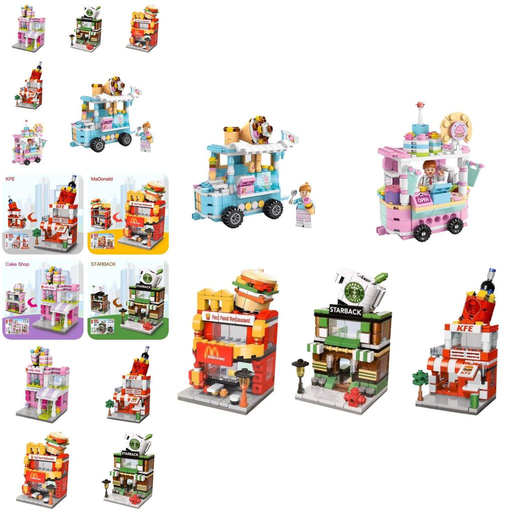 High-quality Abs Plastic Building Blocks Compatible With City Street Scene