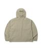 Qmile 311 Wide Short Hooded Anorak Jacket Beige