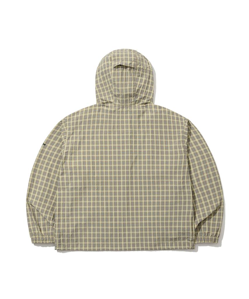 Qmile 311 Wide Short Hooded Anorak Jacket Beige