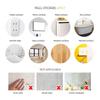 Party Decoration Mirror Wall Sticker 10cmx8cmx1cm Acrylic