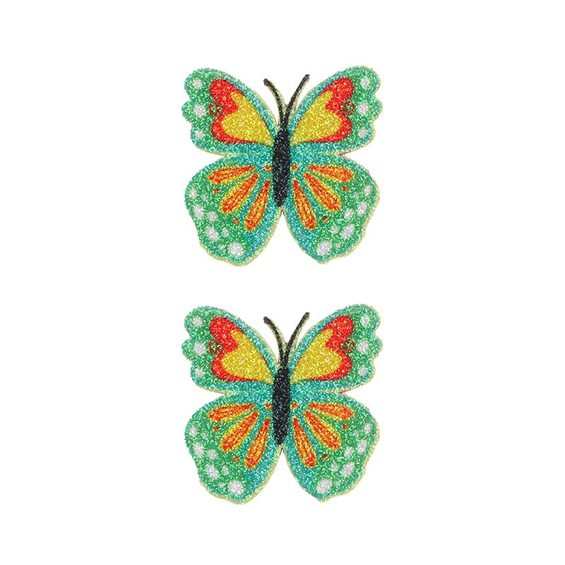 

2 шт. новые милые разноцветные заколки для волос с бабочками для девочек, детские головные уборы, заколки для волос, аксессуары для волос