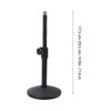 Desktop Microphone Stand Heavy Duty Metal Adjustable Height Desk Mic Stand with 5 8 to 3 8 Adapter Non Slip Pads for