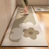 Minimalist Anti-skid Floor Mat for Household Use-Quiet Cream Style Kitchen Floor Mat Bathroom Mat Doormat Carpet Rug