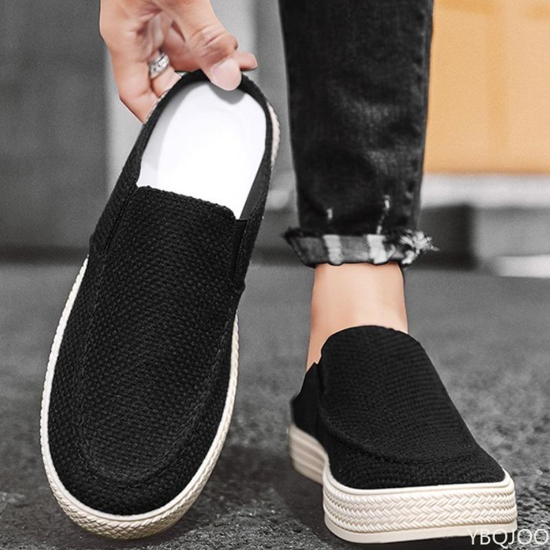 Fashion Men's Daily Anti Slip Wear-resistant Slippers with Simple Toe Cover Lightweight Breathable Summer New Casual Men's Shoes