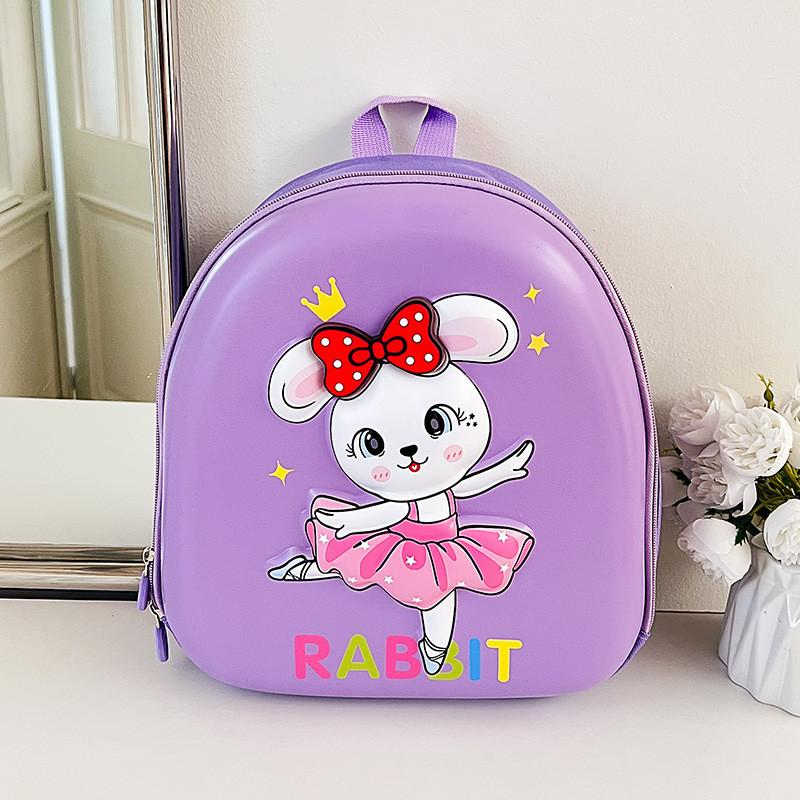 Adorable Cartoon Kids Backpack With Light Ideal For Preschoolers In Pink And Purple Colors