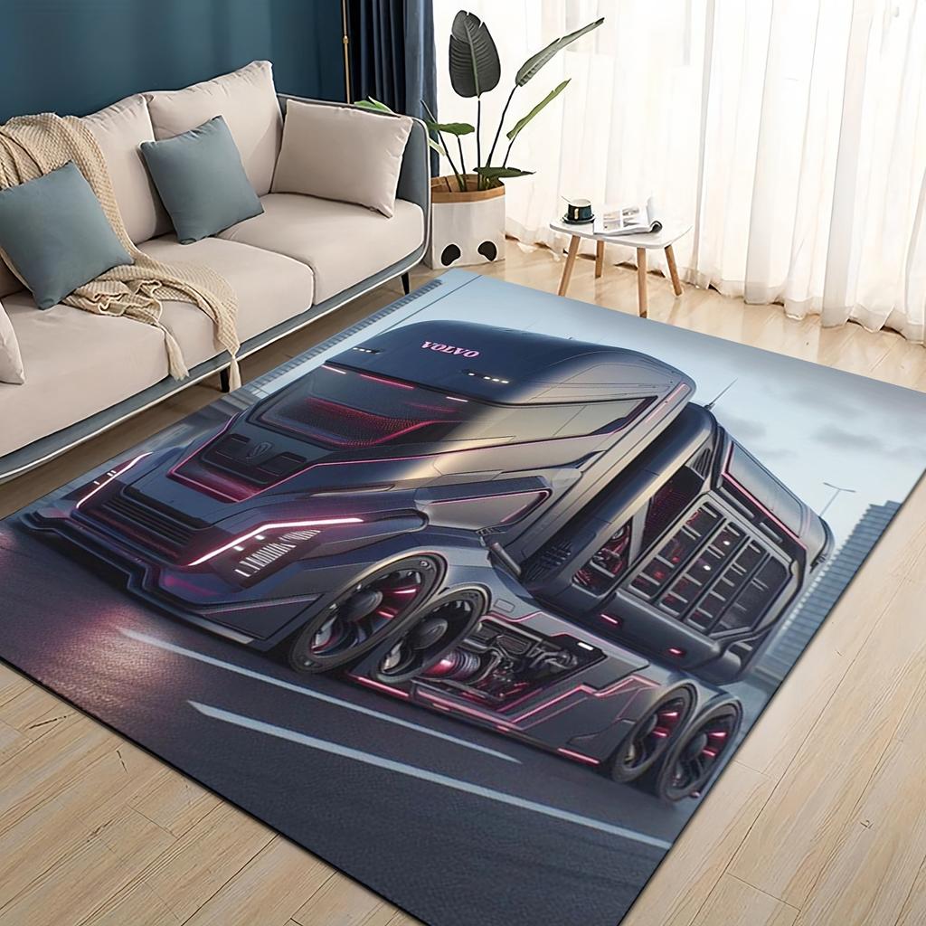 27 Style New Volvo Cargo Trucks Lorry Car Motorcycle Rug Carpet for Living Room Bedroom Home Decor,kid Non-slip for Sofa Doormat
