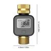 Water Consumption Test Meter IPX5 Waterproof Multifunctional Water Meter Electronic Water Meter Sensor for Outdoor Garden
