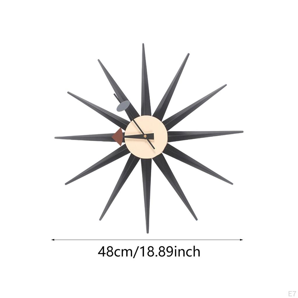 Clock, Decorative Housewarming Gift, Silent Ornament, Modern Wall Watch for Home, Office,