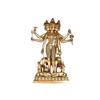 Ashtadhatu Made Shri Guru Dattatreaya Puja Idol, Antique Brass Puja Idol- 10 Cm