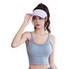 Slim Yoga Fitness Underwear For Women Mesh Patchwork Soft Breathable Shockproof Padded Bra U Back Hollow Out Sports Tops
