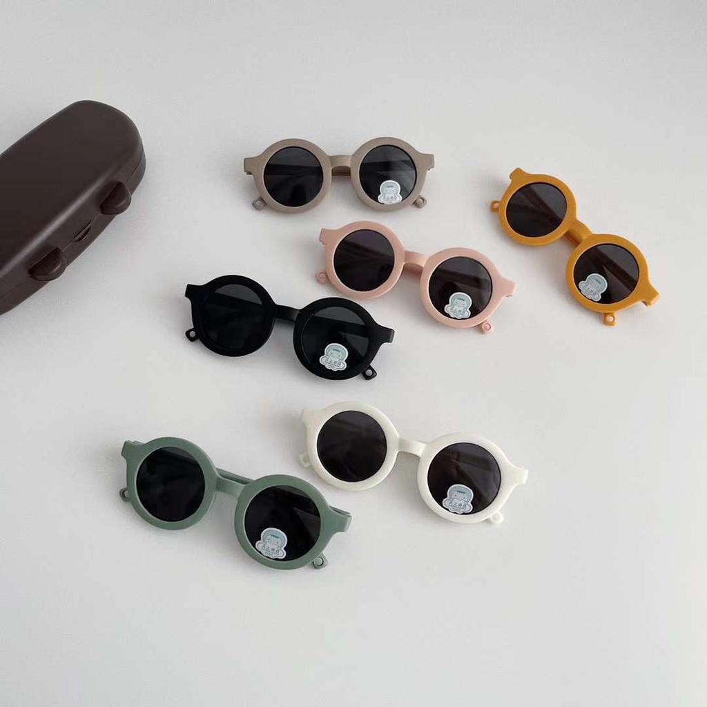 2024 New Arrival Cute Round 0-3 Years Old Polarized UV400 Flexible Silicone Baby Sunglasses