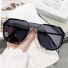 Unisex Myopia-Compatible Sunglasses with Large Retro Frame - Xiaohongshu Style #2238