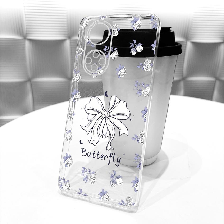For Huawei Nova 9 Case NAM-LX9 Nova9 Back Cover Pretty Flower Transparent Silicone Bumper Phone Case For Huawei Nova 9 Pro Funda