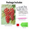 DIY Frameless Pearl Painting Kit Redcurrant 3D Shiny Bead Art Canvas Relaxing Creative Craft for Home Wall Decor Gift