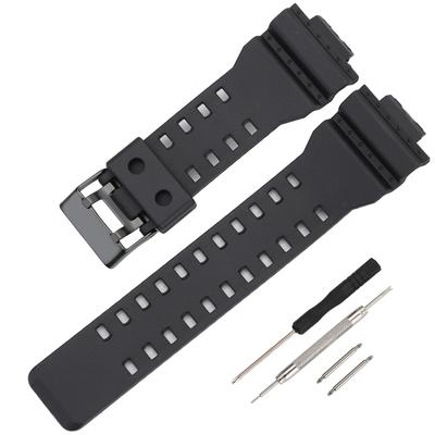 Cinturino di ricambio in silicone compatibile Casio, per orologi sportivi GA-110, 16mm, Impermeabile, Resistente al sudore, Uso,