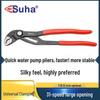 SUHA Multi-Function Quick-Adjust Water Pump and Pipe Wrench with Large Opening
