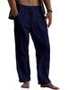 2022 Men's Linen Yoga Beach Pants: Casual Summer, Loose Fit, Drawstring Waist, with Pockets
