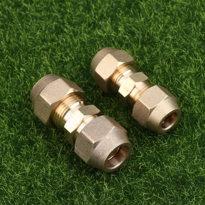 1 Stück 2 3 4 5 mm Schnellverbinder Gerades Rohrverlängerungsstück Schweißfreie Fittings Mit Bördelmuttern Kupferverbinder