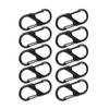 10 Pezzi Gancio Metallico a Forma di S Multiuso, Appendiabiti Double-Sided Resistente per Campeggio Pesca Viaggio, Design con Molletta a Molla