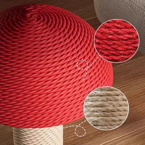 Grzybowy drapak dla kota Sznur sizalowy Grzybowy drapak dla kota Interaktywne pionowe drzewko do wspinaczki i zabawka do drapania dla kociąt domowych i kotów dorosłych