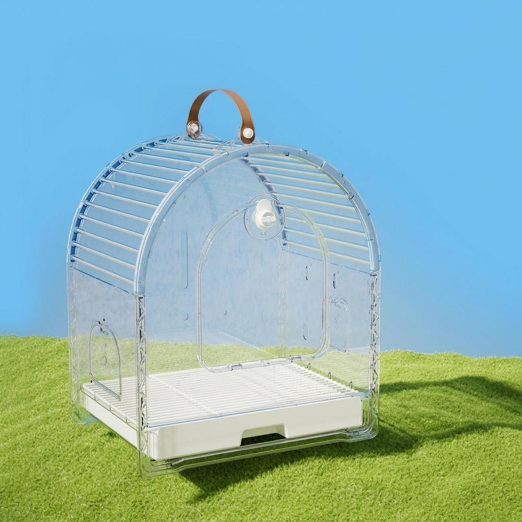 Outdoor Bird Carrier Winter Warm Portable Parrot Cage Easy to Carry Mobile