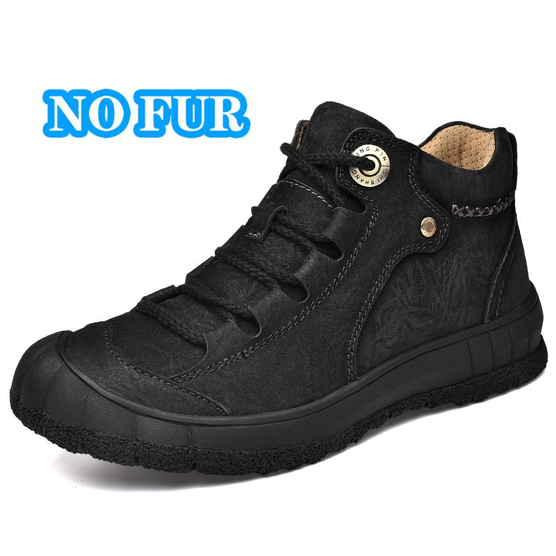 Модные новые мужские ботинки для ходьбы на открытом воздухе из натуральной кожи — фото 8